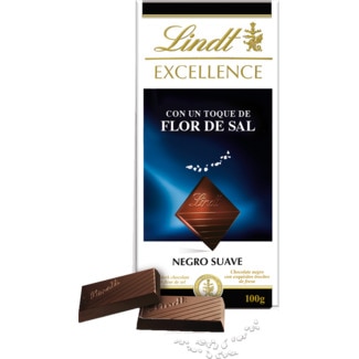 Chocolate Preto com Flor de Sal Excellence embalagem 100 g - Lindt