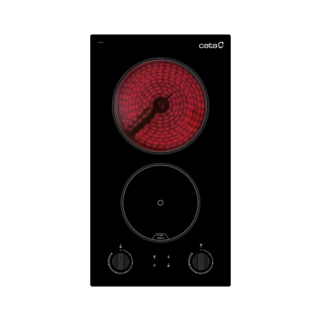 Imagen 0 de Placa modular vitrocerámica Cata 2 zonas de cocción High Light - VI 302/D