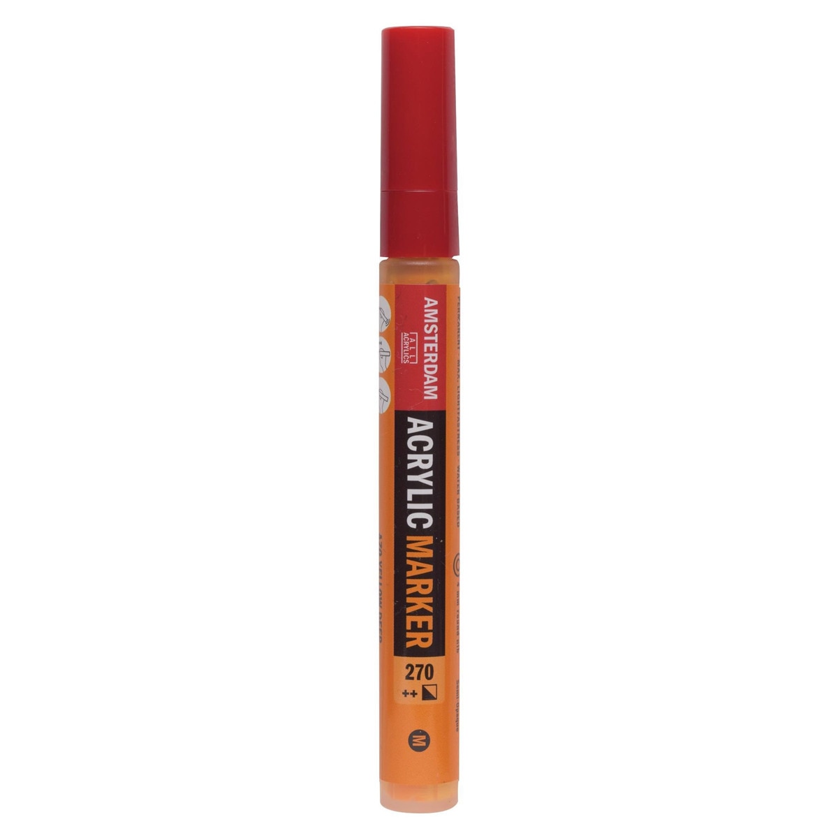 Marcador de Tinta Acrílica com Ponta de 4 mm - Amarelo Azo Escuro Amarelo-1