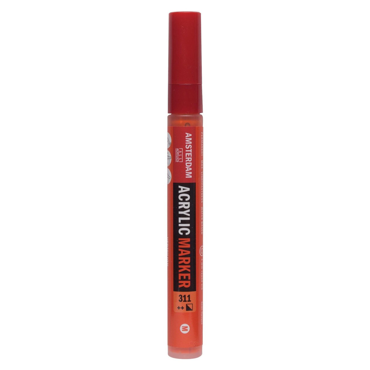 Marcador de tinta acrílica ponta 4 mm Ámsterdam vermelhão Vermelhão-1