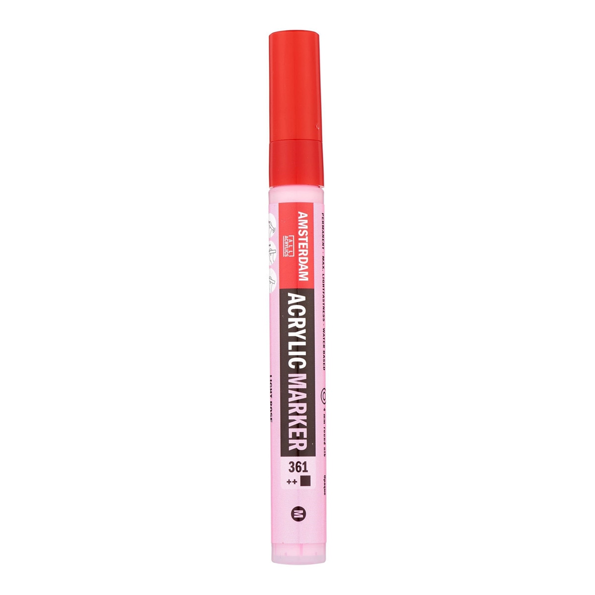 Marcador de Tinta Acrílica com Ponta de 4 mm - Rosa-Claro Rosa-claro-1