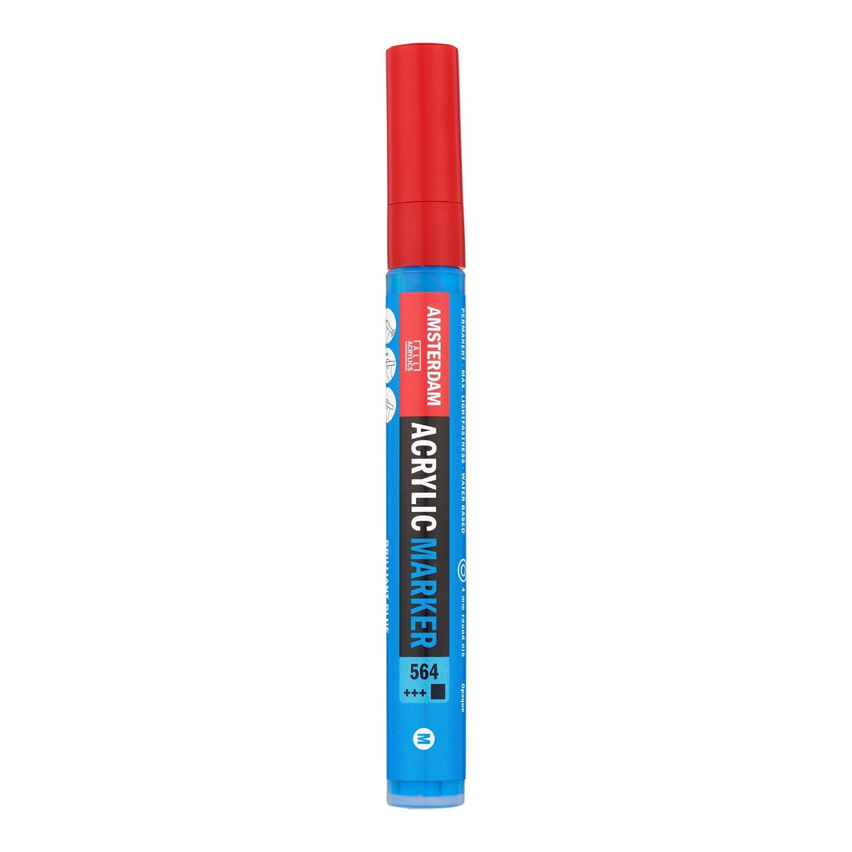 Marker de pintura acrílica punta 4 mm Ámsterdam azul brillante Azul-1