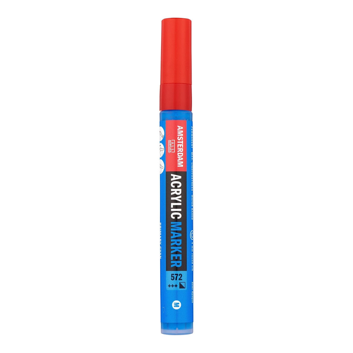 Imagem 0 de Marcador de Tinta Acrílica com Ponta de 4 mm - Azul Ciano Primário