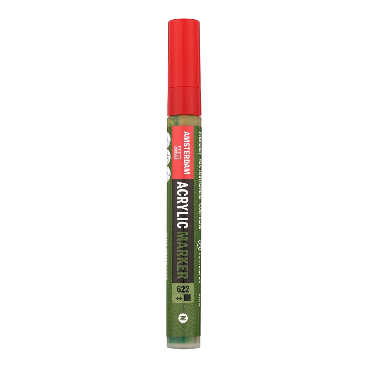 Marcador de Tinta Acrílica com Ponta de 4 mm - Caqui Escuro Verde Azeitona-1