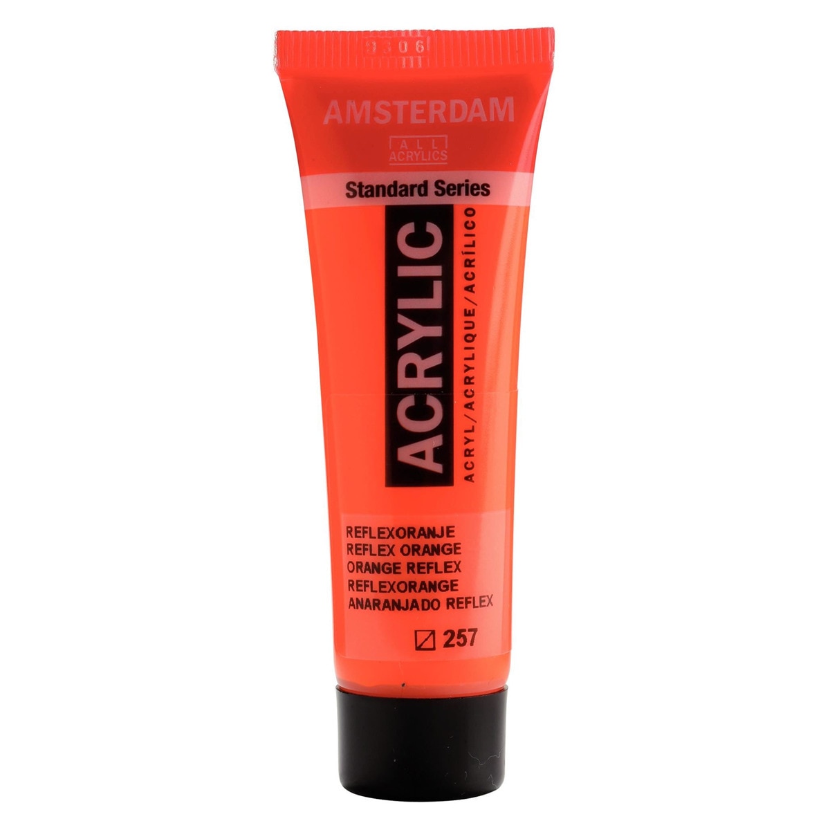 Imagen 0 de Tubo de pintura acrílica de 20 ml Ámsterdam naranja reflex