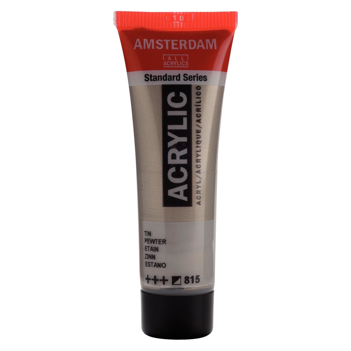 Imagen 0 de Tubo de pintura acrílica de 20 ml Ámsterdam rojo tranparente medio