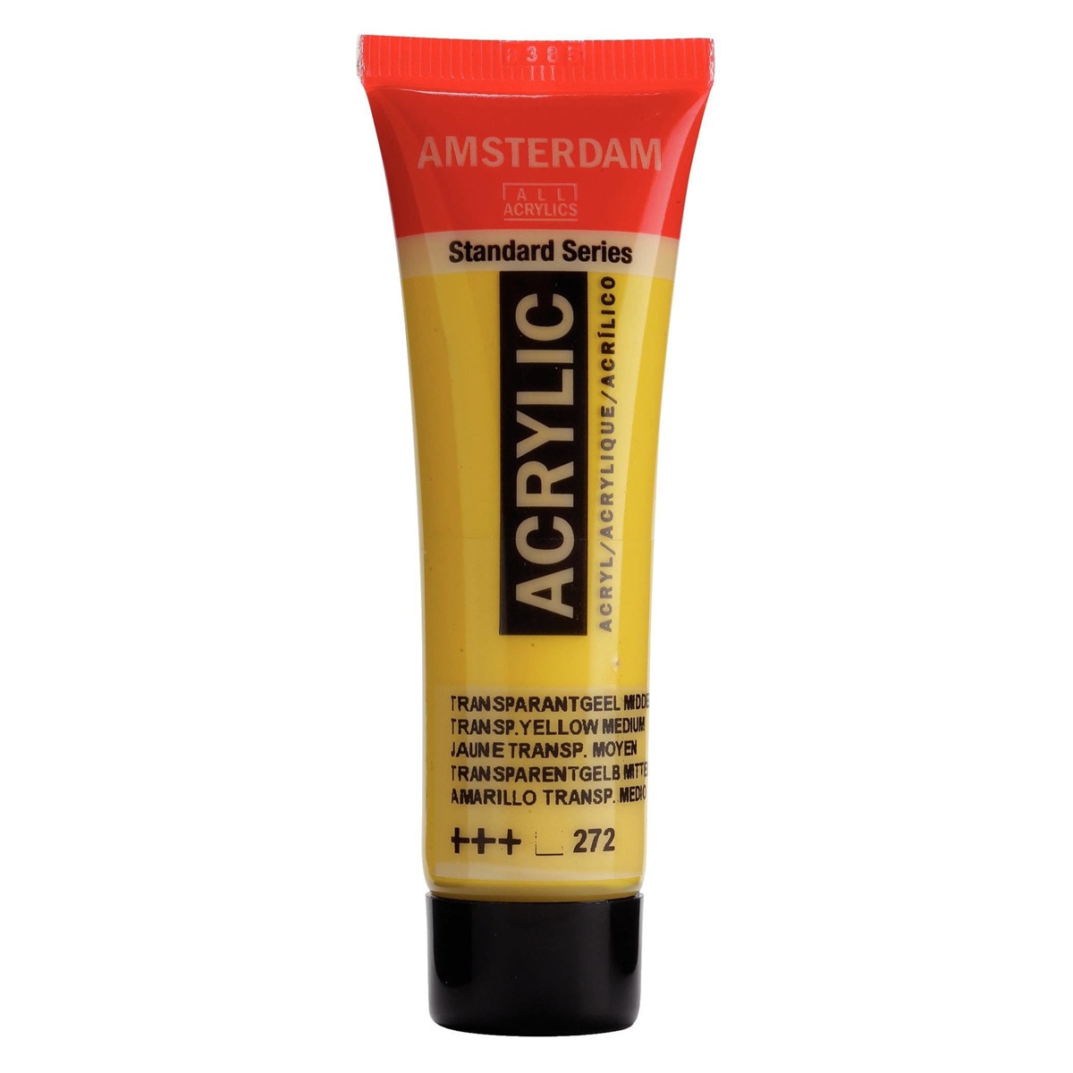 Imagen 0 de Tubo de pintura acrílica de 20 ml Ámsterdam amarillo transparente medio