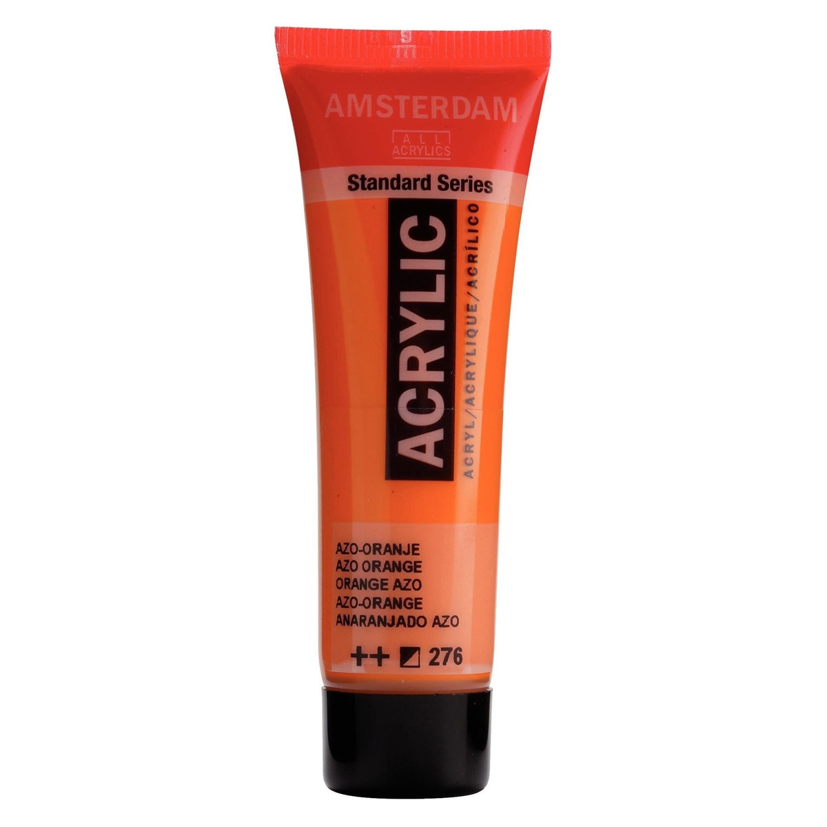 Tubo de pintura acrílica de 20 ml Ámsterdam anaranjado azo 1