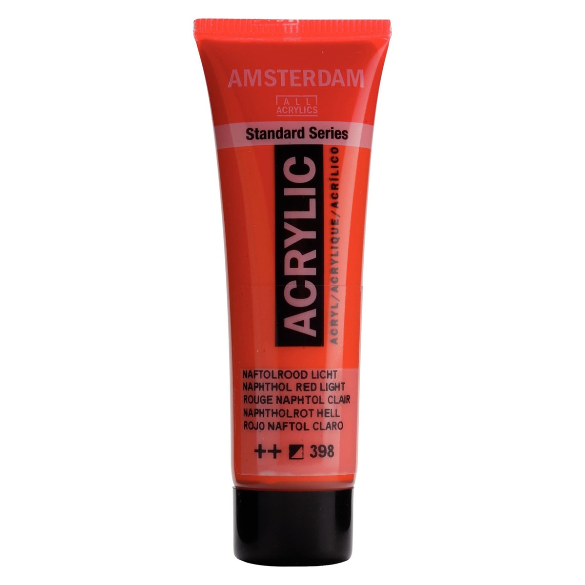 Imagen 0 de Tubo de pintura acrílica de 20 ml Ámsterdam rojo naftol claro