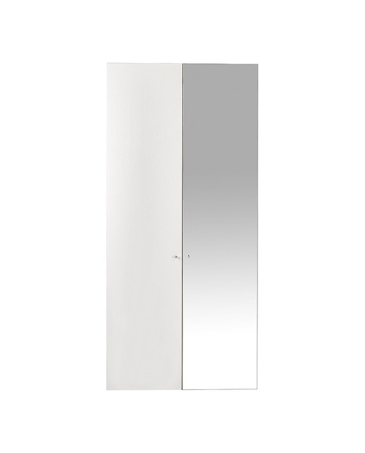 Imagen 0 de Puerta para armario panorama izquierda en blanco y espejo Boston El Corte Inglés