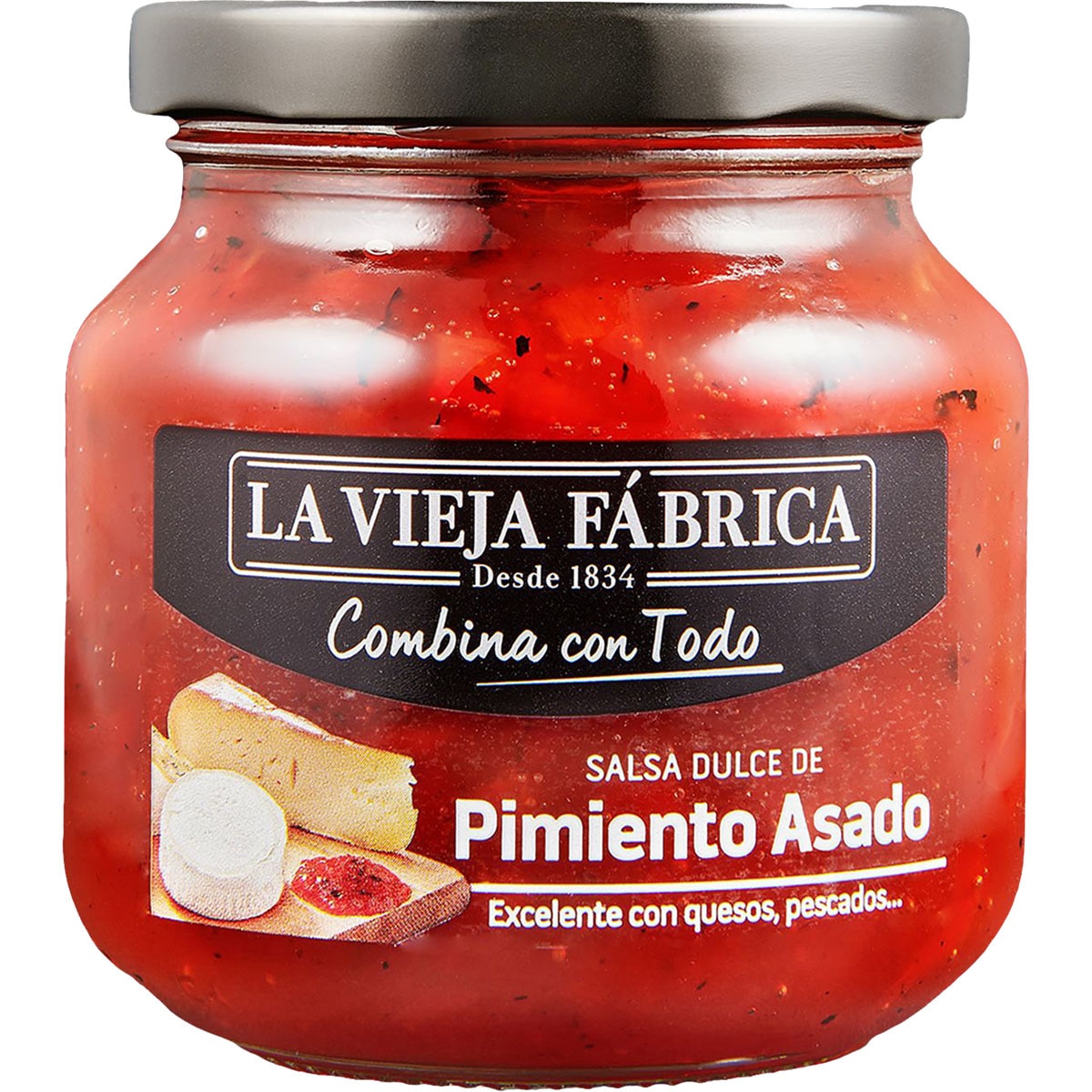 salsa dulce de pimiento asado frasco 280 g neto escurrido