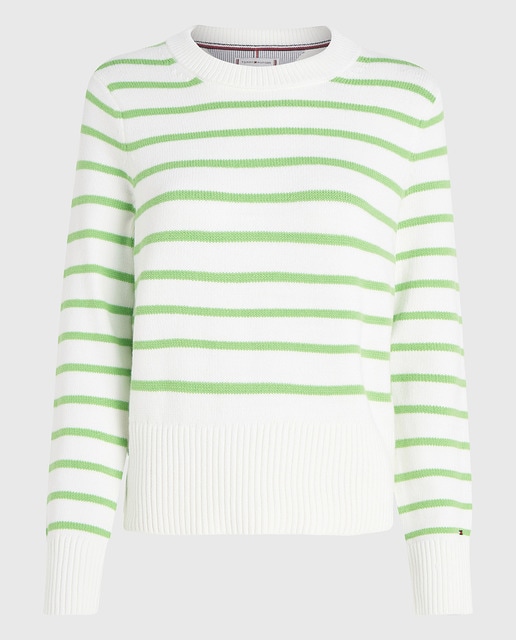 Imagen 0 de Jersey de mujer estampado cuello redondo y manga larga