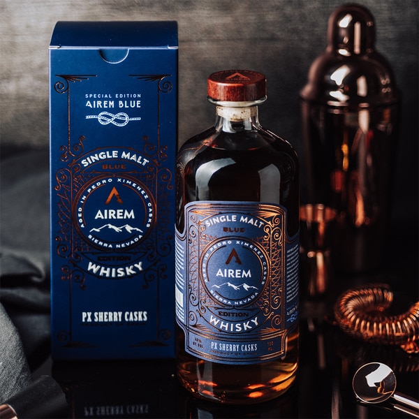 Blue Malzwhisky aus Spanien Flasche 70 cl