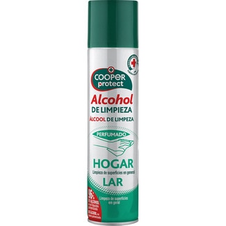 alcohol de limpieza perfumado 96% alcohol spray 300 ml - Cooper Protect