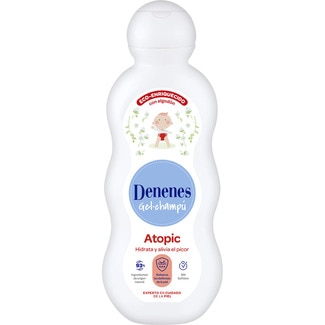gel-champú para pieles atópicas con algodón sin sulfatos botella 600 ml - Denenes
