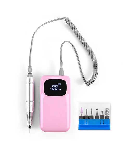 Imagen 0 de Pulidora de uñas de 25W con batería recargable, hasta 35.000 rpm.