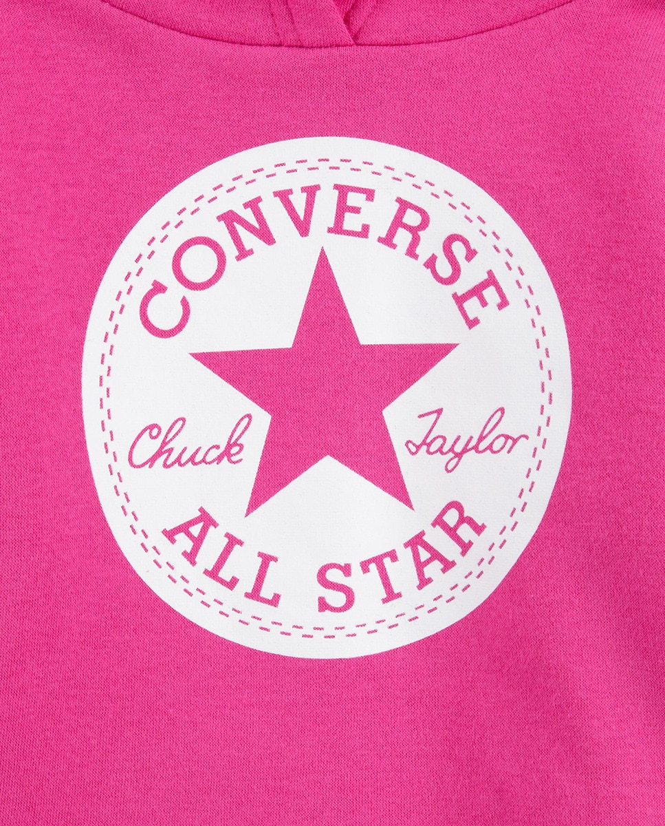 Sweatshirt com capuz Rosa-3
