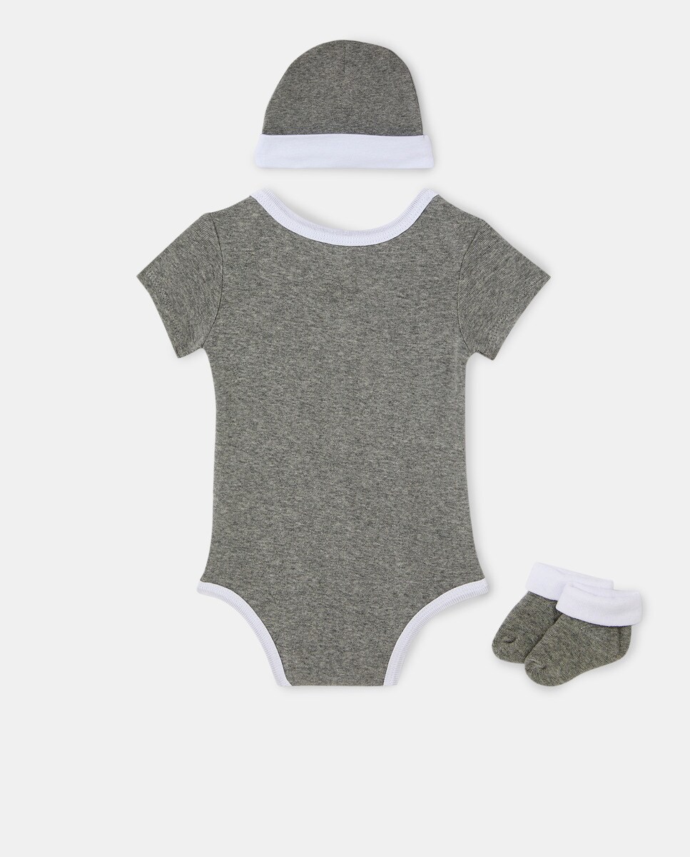 Conjunto de 3 Peças de Bebé - Cinzento Cinzento-2
