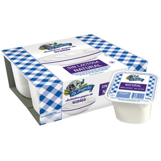 sin lactosa natural sin gluten pack 4 unidades 125 g - La Fageda