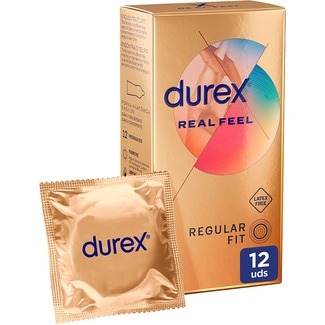 preservativos Real Feel sensación piel con piel caja 12 unidades - Durex