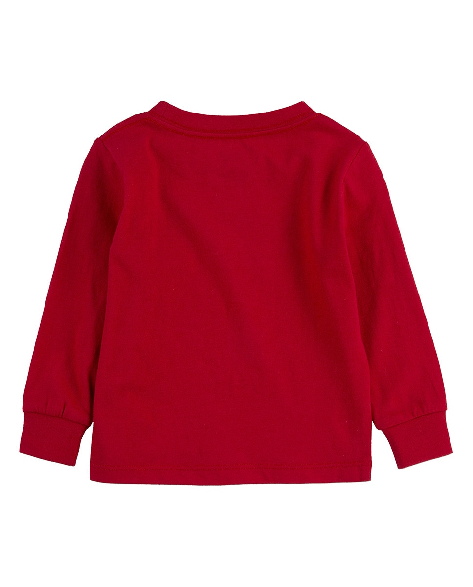 T-shirt vermelha de bebé Vermelho-4