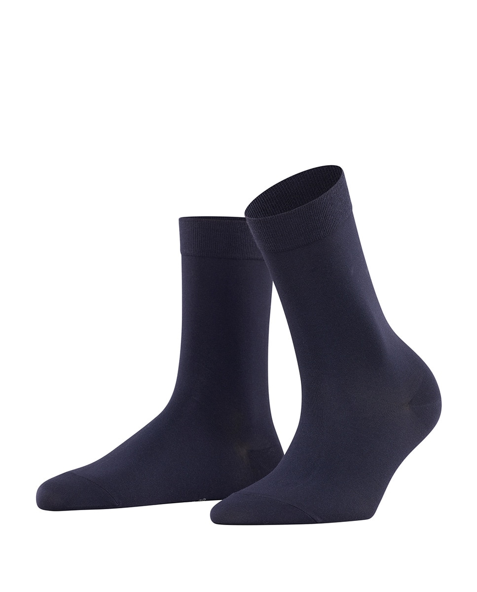 Meias Básicas em Algodão Azul-3