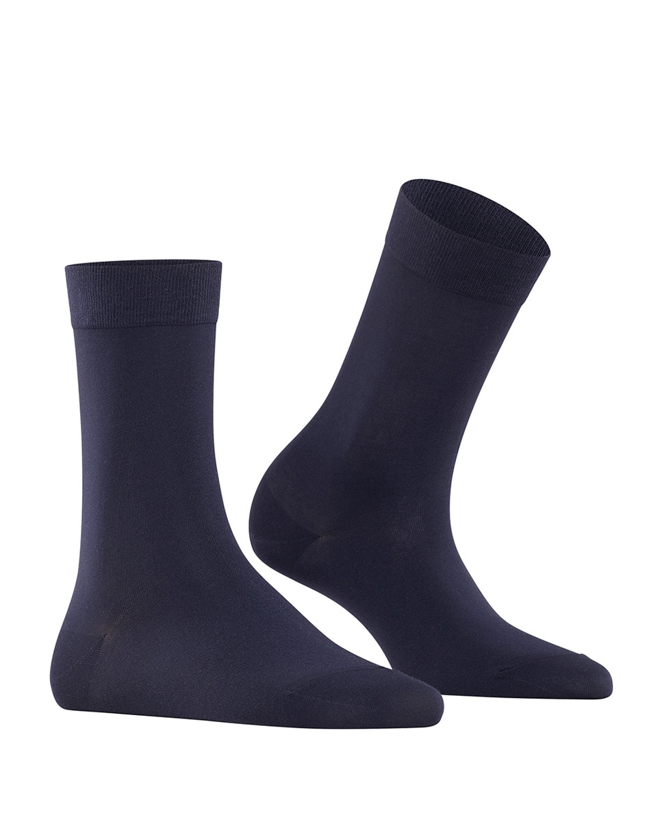 Meias Básicas em Algodão Azul-1