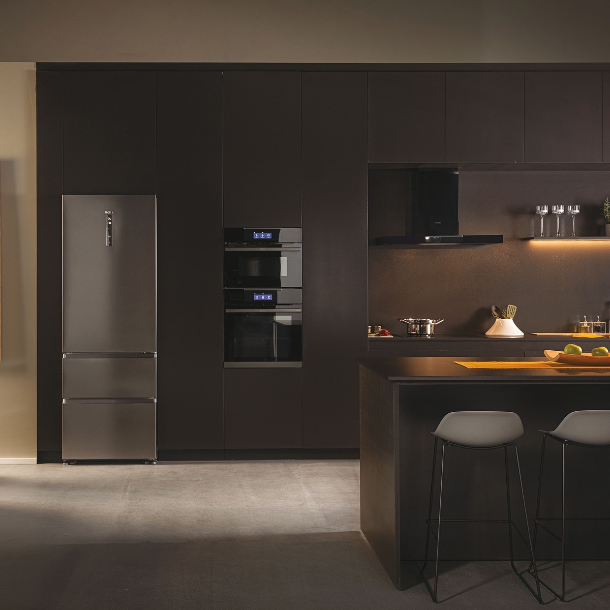 Frigorífico combi Haier, Total No Frost, 70 cm de ancho 3D 70 Series 7 - HTR7720DNMP Inox-16