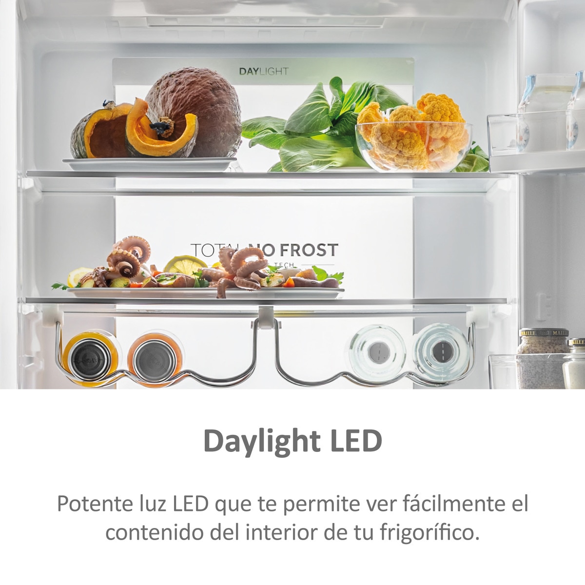 Frigorífico combi Haier, Total No Frost, 70 cm de ancho 3D 70 Series 7 - HTR7720DNMP Inox-13