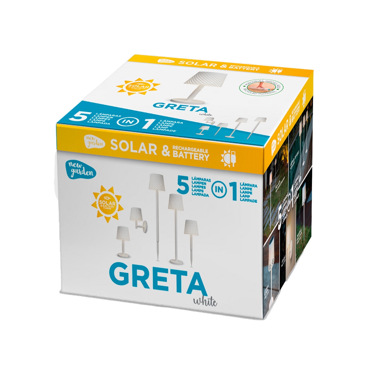 Baliza Solar Greta 5 en 1 Blanco-7