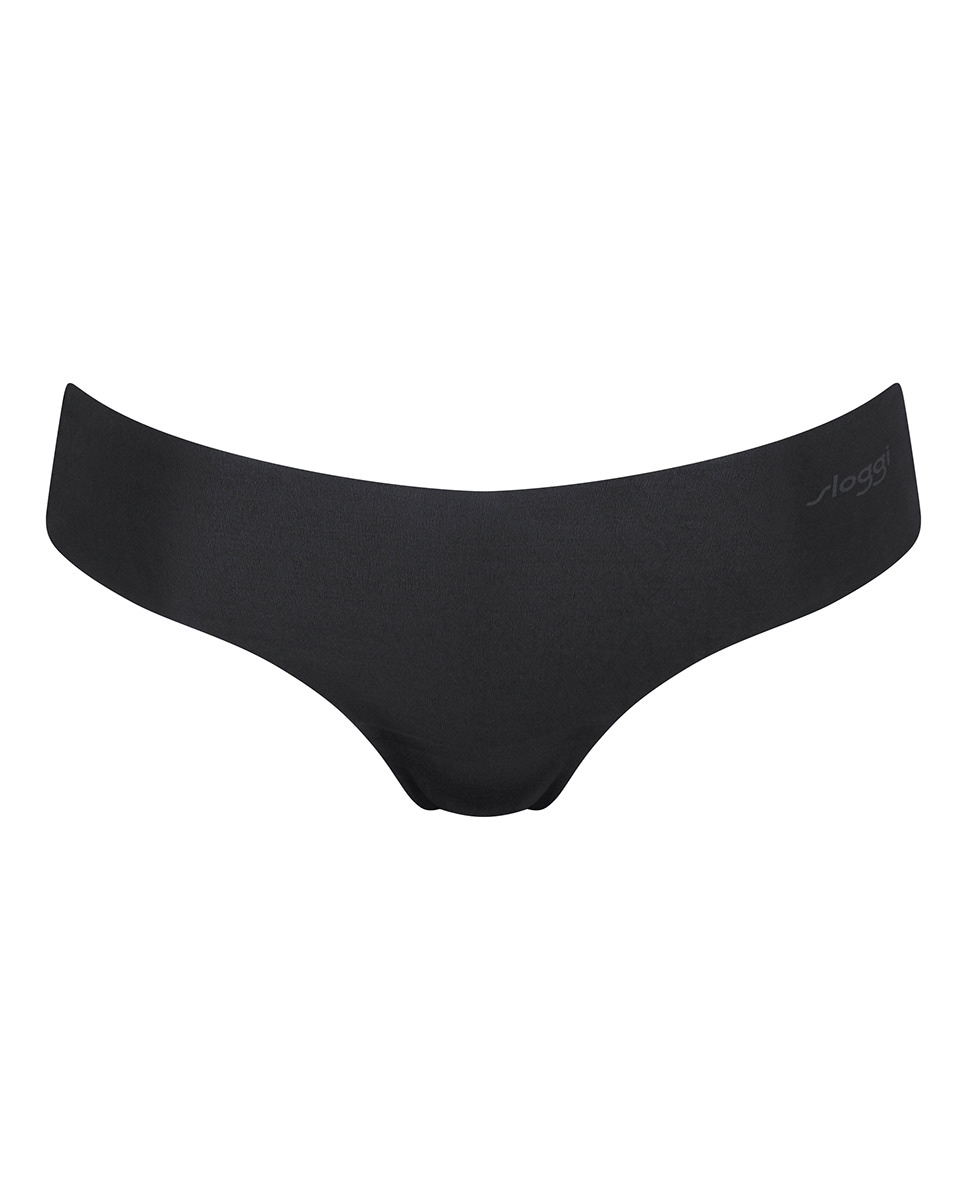 Cueca Culotte Tipo Tanga sem Costuras e em Microfibra Reciclada Preto-4