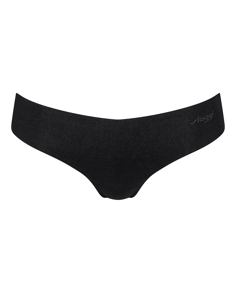 Cueca Culotte Tipo Tanga sem Costuras e em Modal Sustentável Preto-4