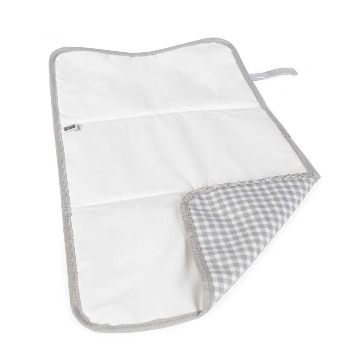 Muda Fraldas de Viagem I Love Vichy Cinzento-2