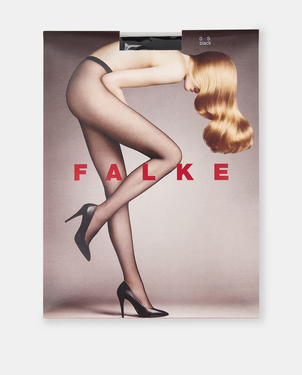 Collants de mulher Falke de rede Preto-1