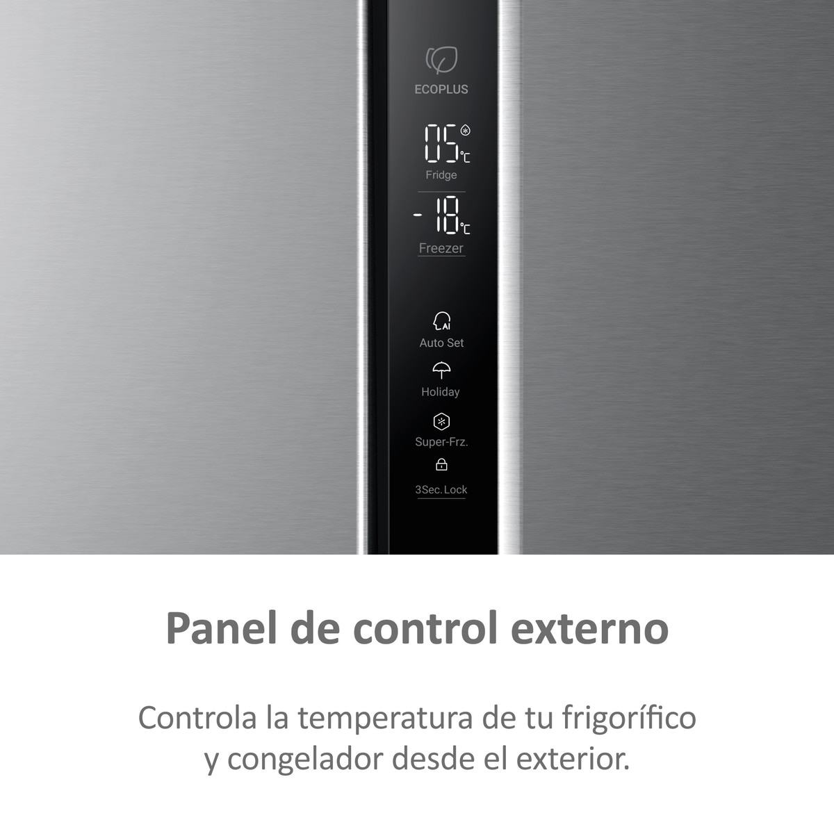 Frigorífico Americano Haier SBS 90 Series 5 HSR5918DIMP Total No frost, com Dispensador e de 177,5 cm - Inox Platino Inox-11