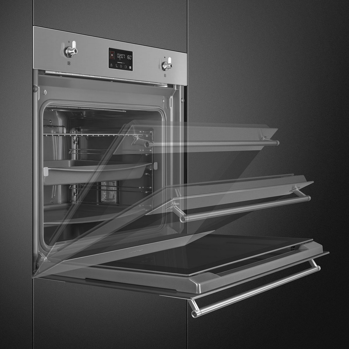 Horno multifunción Smeg Vapor Clean - SO6302TX Acero Inox-9