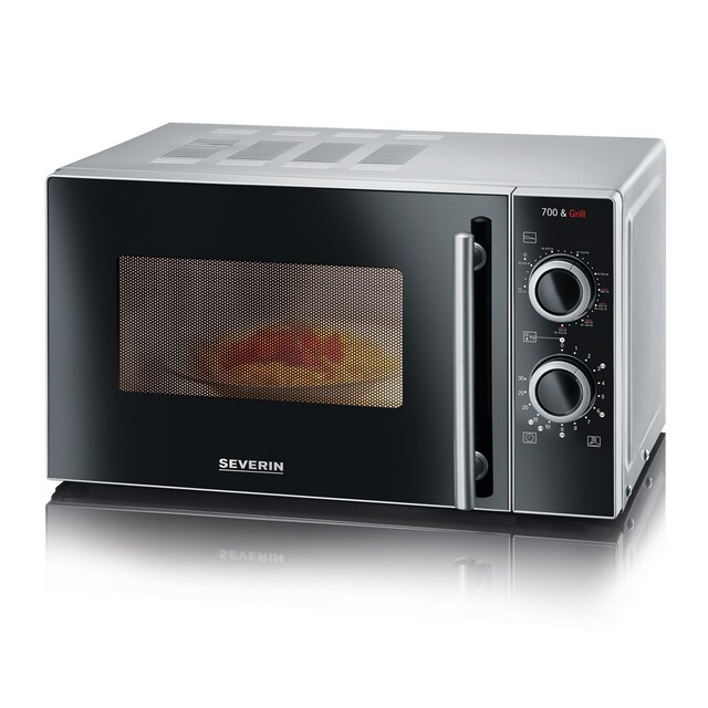 Imagem 0 de Micro-ondas com Grill Severin MW7771 de 700 W e Capacidade de 20 Litros - Preto e Cinza