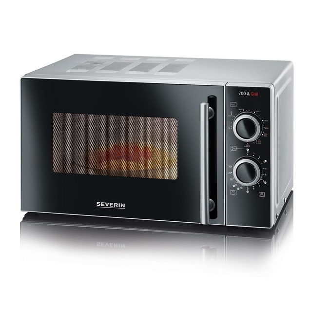 Imagem 0 de Micro-ondas com Grill Severin MW7771 de 700 W e Capacidade de 20 Litros - Preto e Cinza