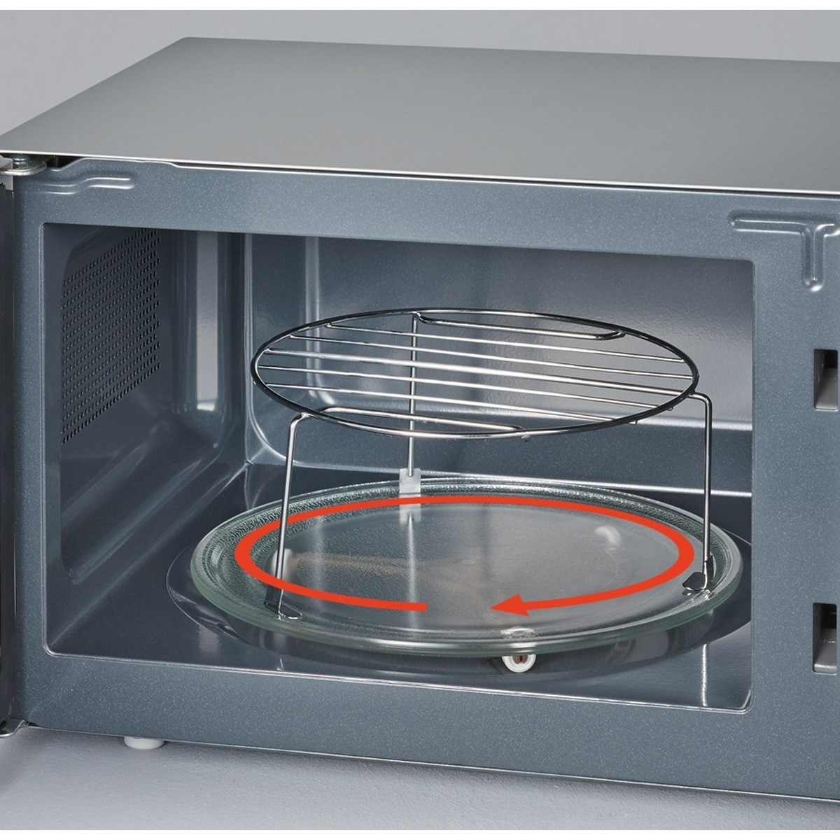 Micro-ondas com Grill e Convecção Severin MW7773 de 800 W e Capacidade de 20 Litros - Preto e Cinza Preto / Cinzento-2