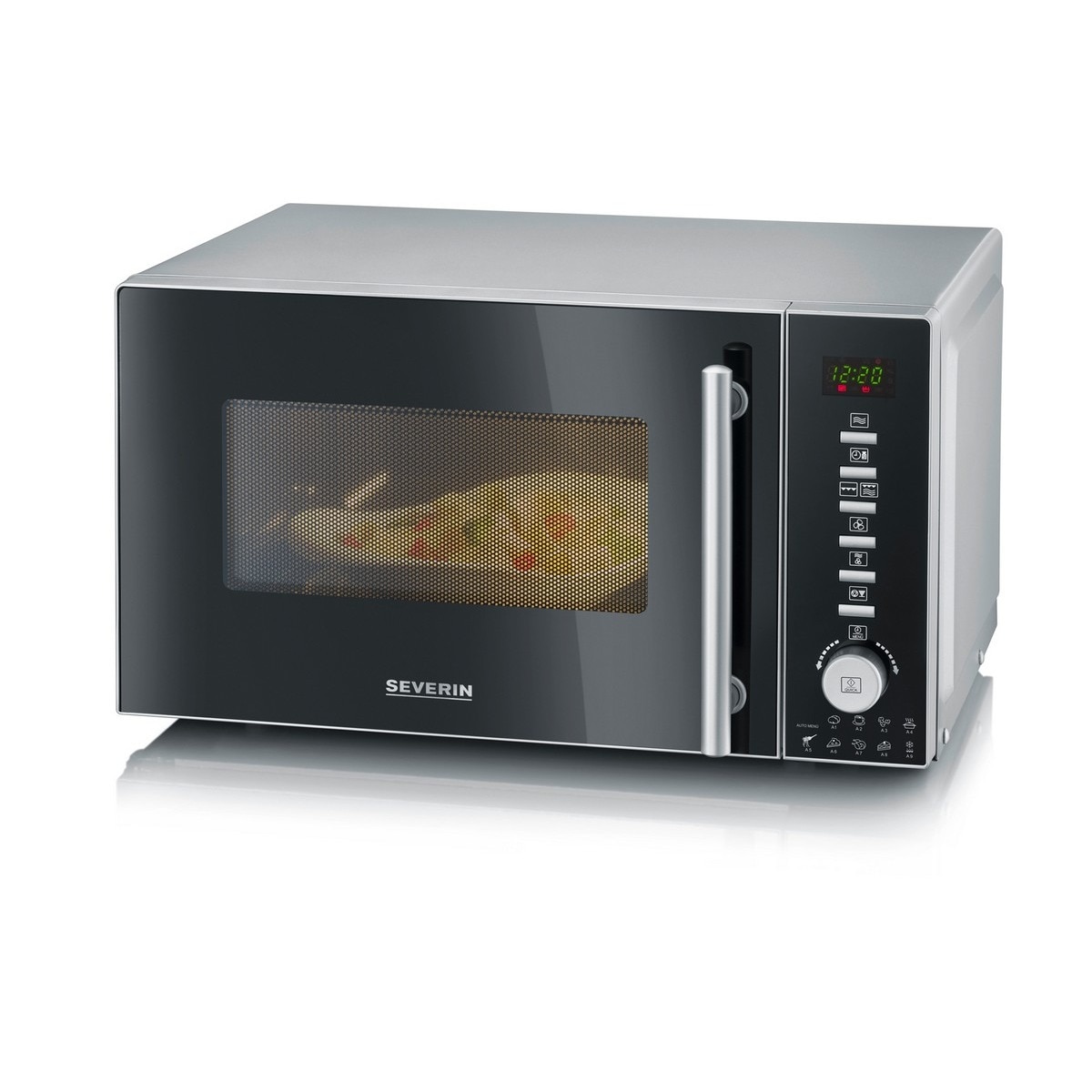 Imagem 0 de Micro-ondas com Grill e Convecção Severin MW7773 de 800 W e Capacidade de 20 Litros - Preto e Cinza