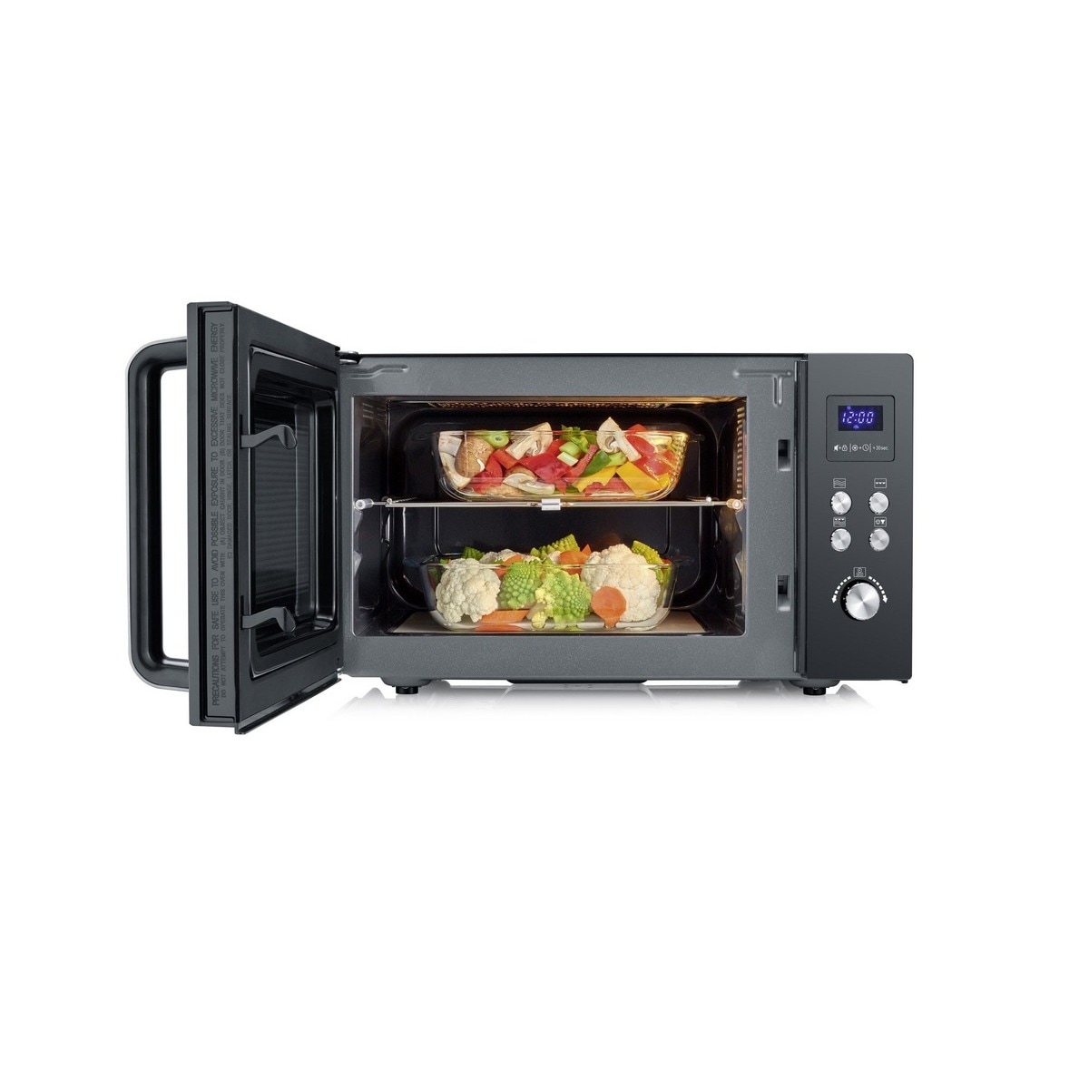 Micro-ondas com Grill Severin MW7771 de 900 W e Capacidade de 25 Litros - Preto Preto-2