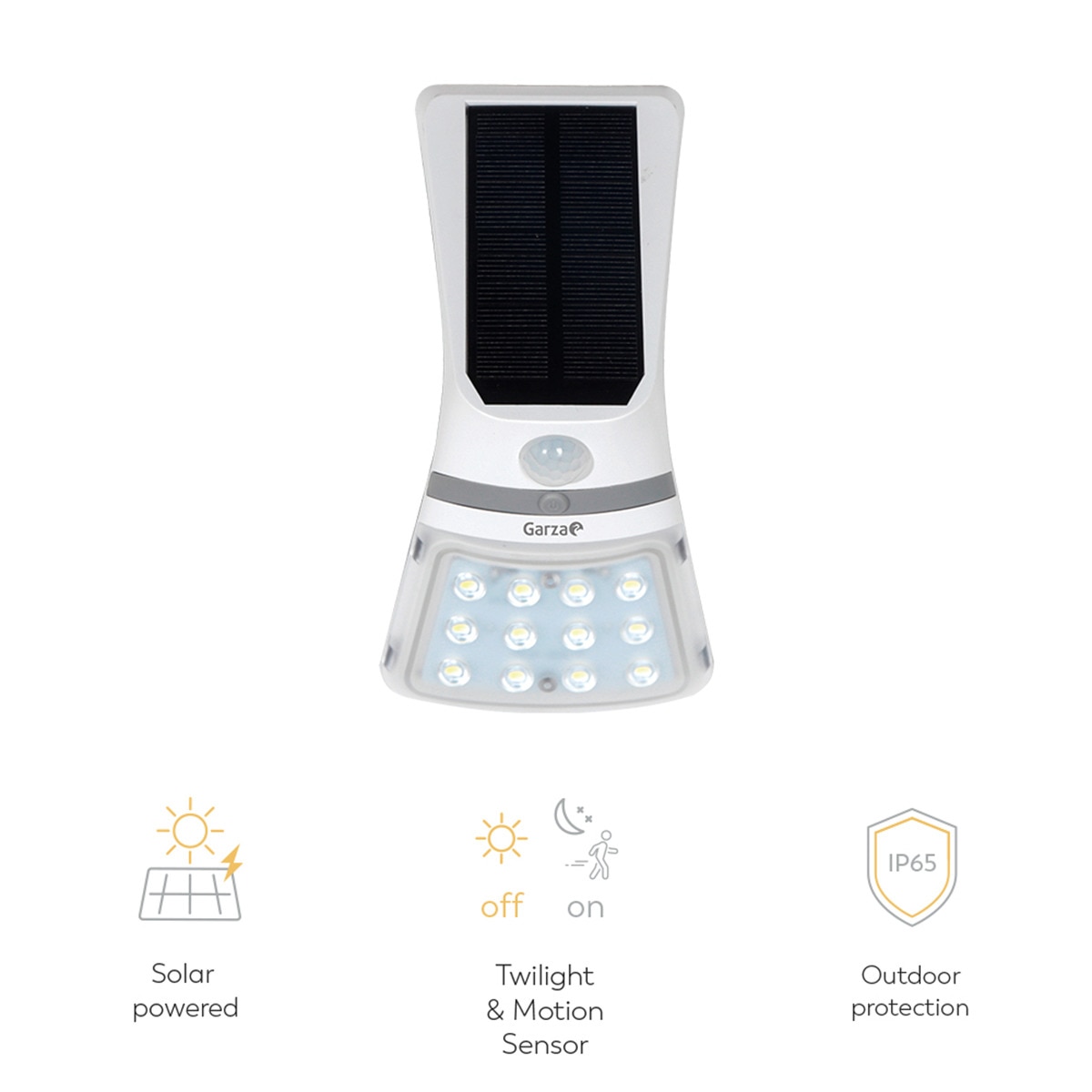 Aplique Exterior Solar Mural con Sensor 3,5W Blanco-5