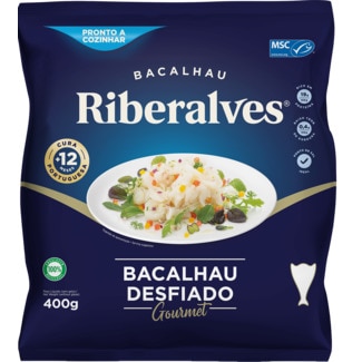 Bacalhau Desfiado Premium embalagem 400 g - Riberalves
