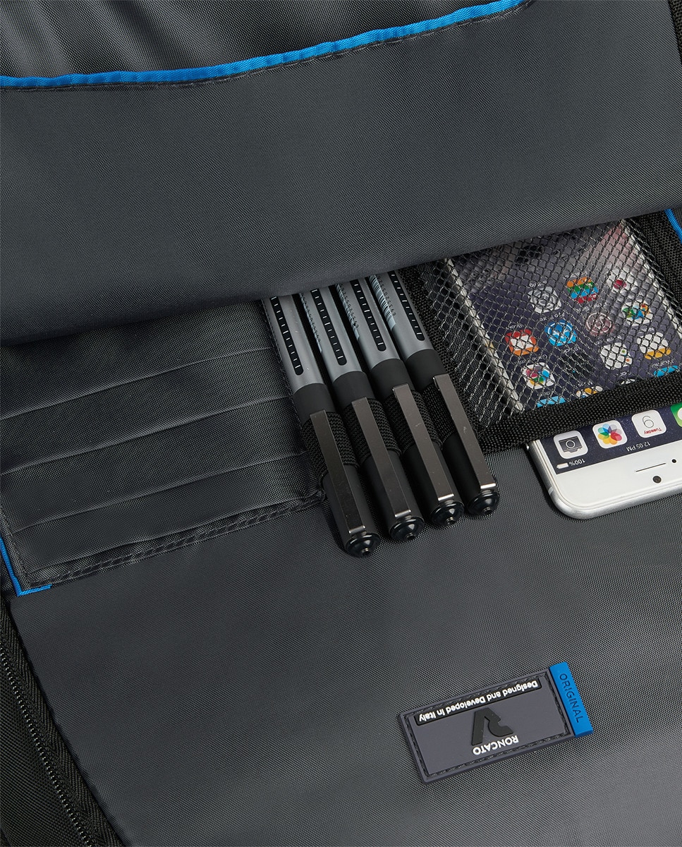 Mochila Porta-PC de 17,3" com 2 Compartimentos Preto-7