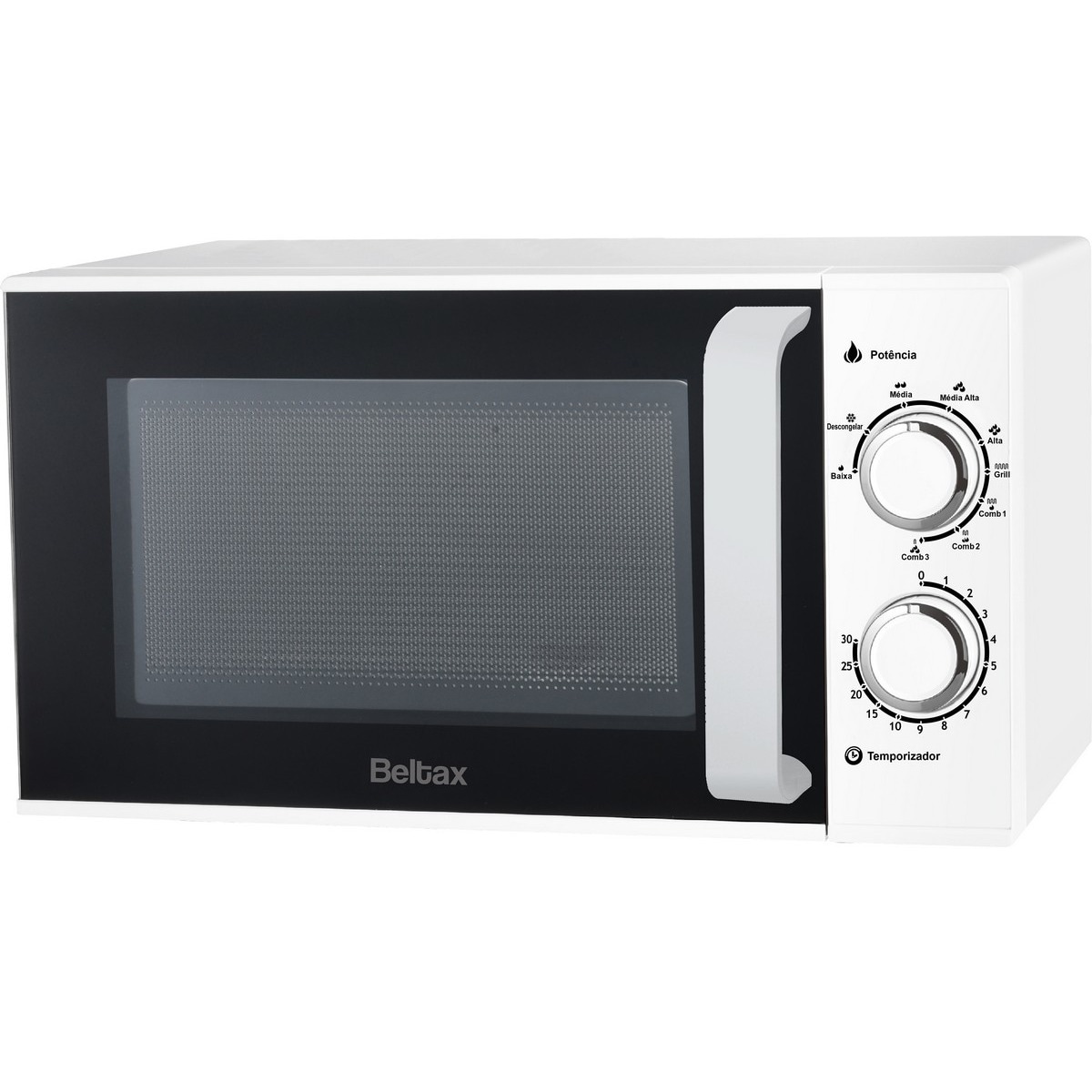 Micro-ondas com Grill Beltax BMO-1225-G de 900 W e Capacidade de 25 Litros - Branco Branco-2