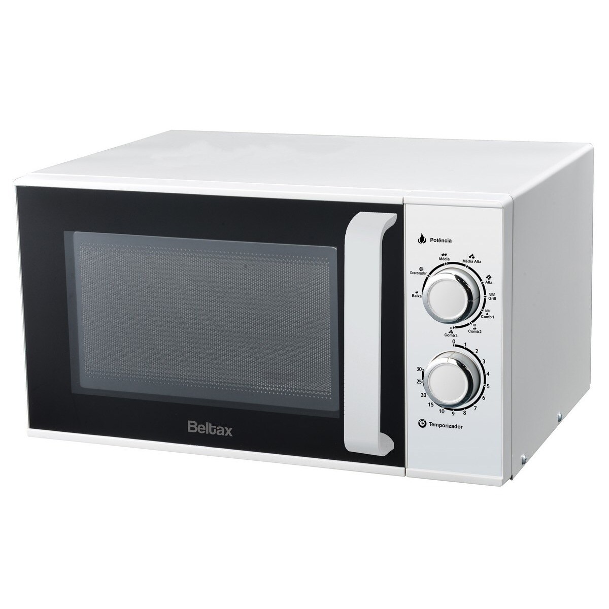 Micro-ondas com Grill Beltax BMO-1225-G de 900 W e Capacidade de 25 Litros - Branco Branco-1