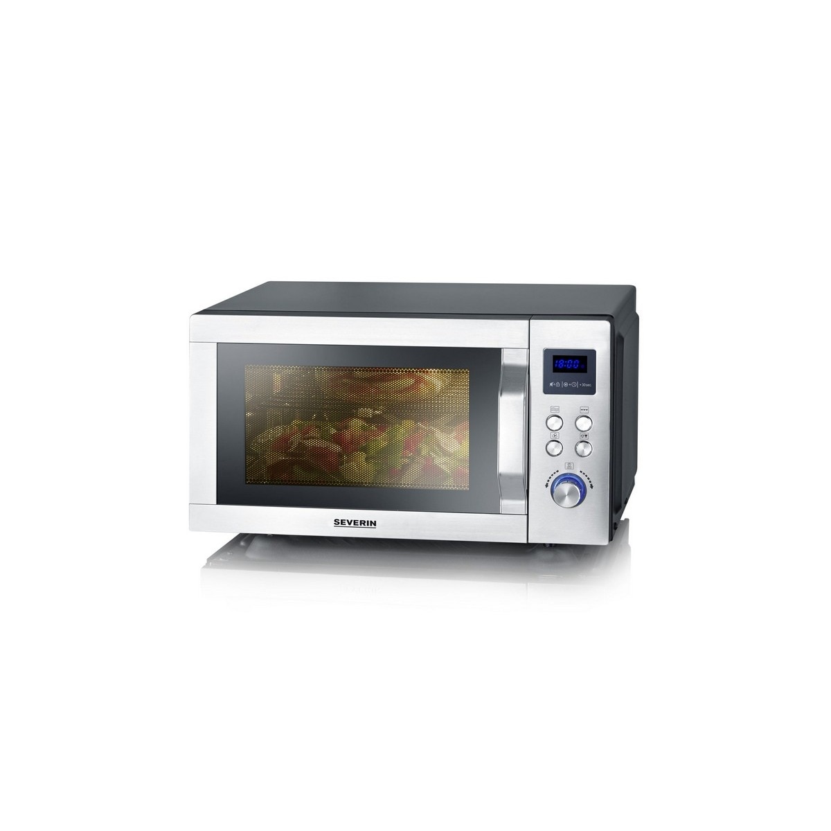 Micro-ondas com Grill e Convecção Severin MW7777 sem Prato, de 900 W e Capacidade de 25 Litros - Inox Inox-1