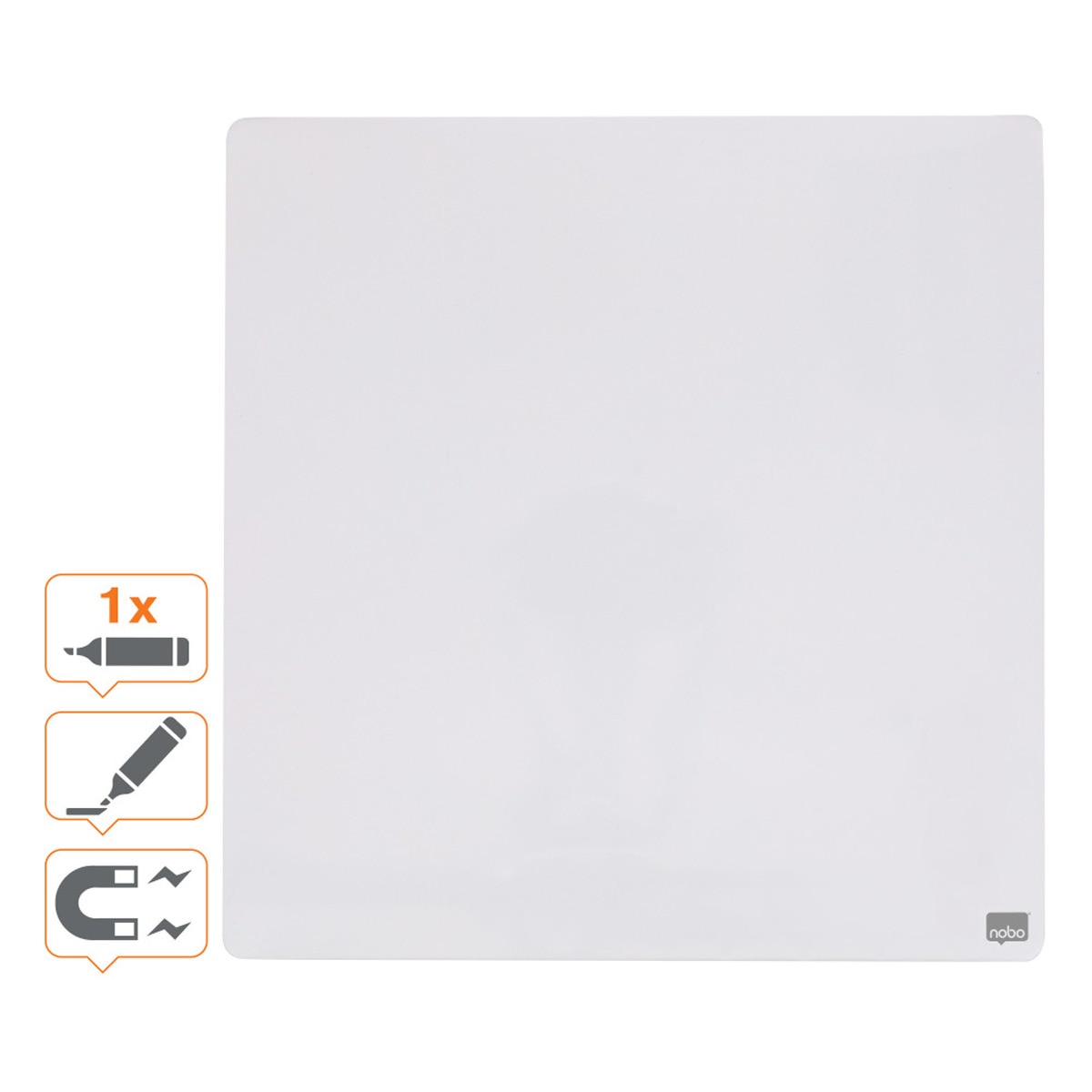 Ardósia Magnética 360x360 mm - Branco/Branco 4