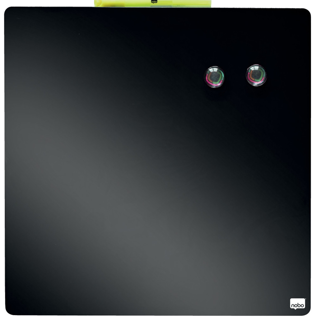Pizarra magnética 360x360 mm NOBO negro 2