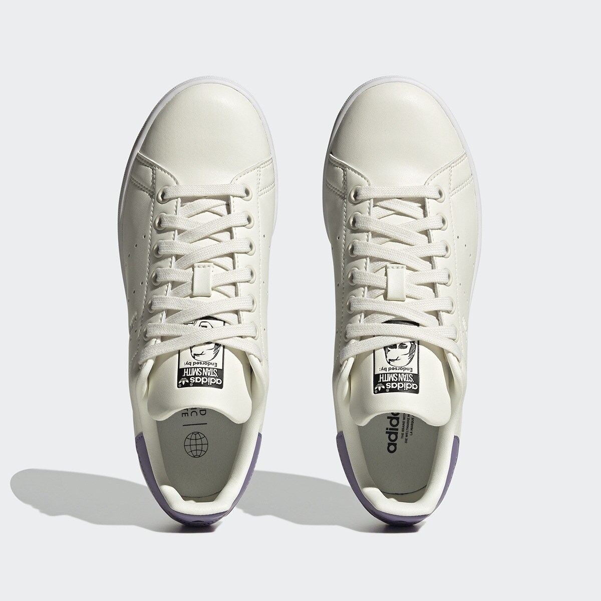 Sapatilhas casual de mulher Stan Smith Adidas Originals Branco/Roxo-3